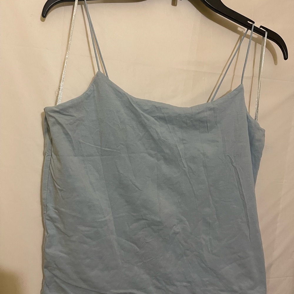 Primark Light Blue crop top Size M